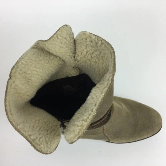 EDDIE BAUER Brown Leather‎ Side Zip Ankle Boots 8 Women's - Picture 6 of 8